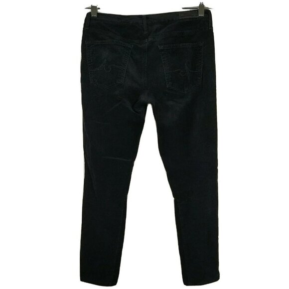 Adriano Goldschmied AG Stevie Slim Ankle Jodhpur Corduroy Pants Size 28 Black - Picture 4 of 11